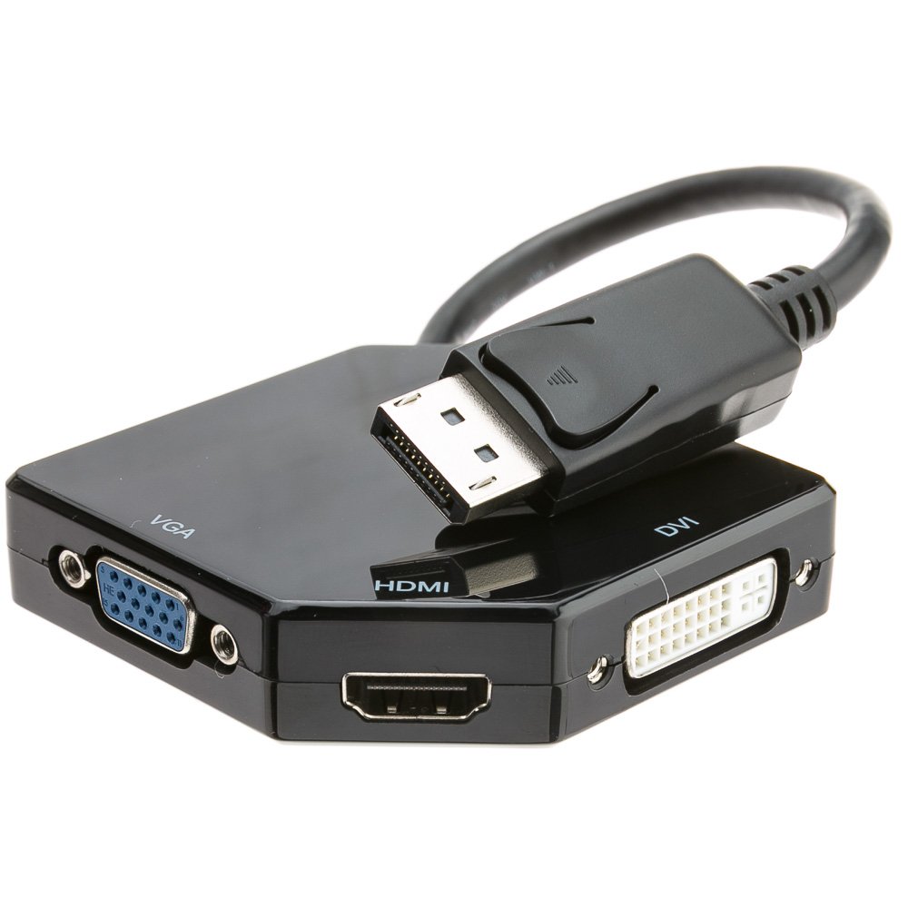 Amazon.com: CableWholesale DisplayPort to HDMI, VGA or DVI, 3-in-1